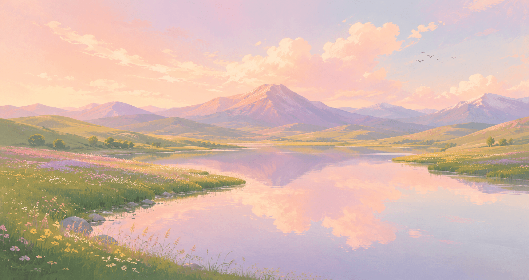 Colora watercolor landscape